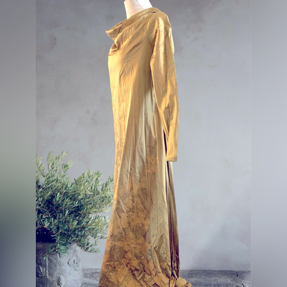 Anja Gockel Couture Hand Painted Silk Dress